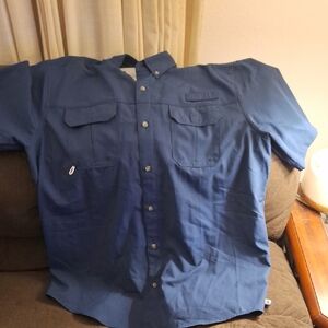 Classic Navy Button-Down Shirt